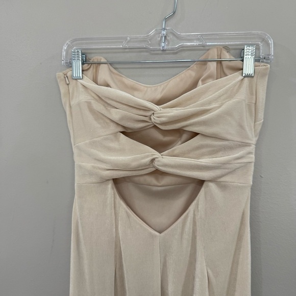 Katie May Dress Sway Maxi Gown Strapless in Champagne Cream - Picture 9 of 9